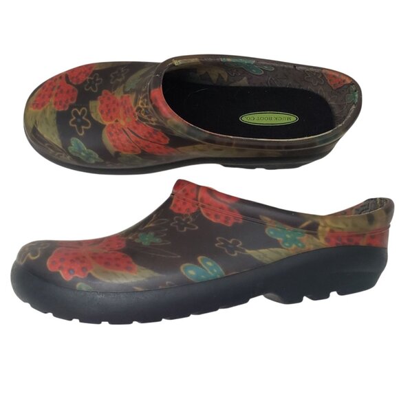 Sloggers Women Waterproof Rubber Clogs 7 Garden Slip On Rain Forest Fairy Grunge - Picture 2 of 15